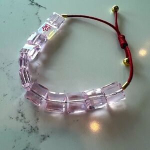 Swarovski Pink Letra Lotus Bracelet